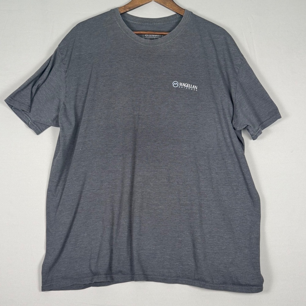 Magellan Outdoors T-Shirt Mens 2XL Gray Excellent Live To Explore Graphic Tee